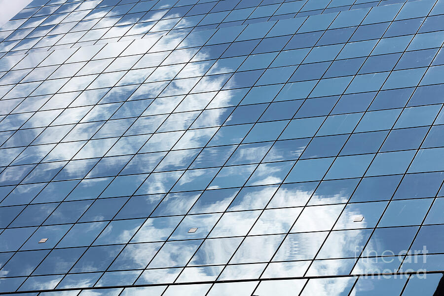 Reflection on Glass Facade Photograph by Tony Cordoza - Pixels
