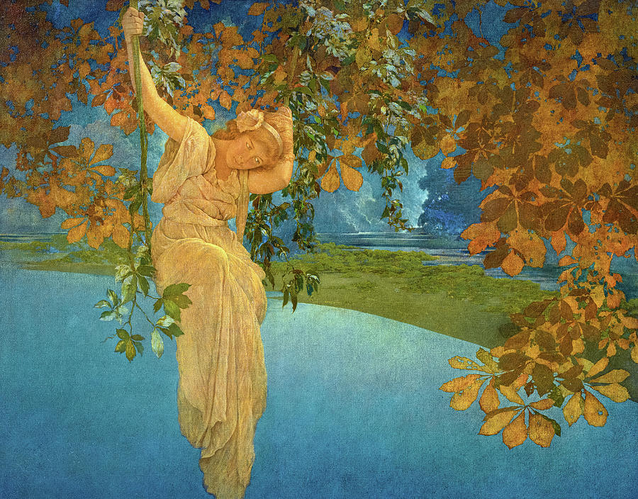 Reveries, 1913 Painting by Maxfield Parrish - Pixels