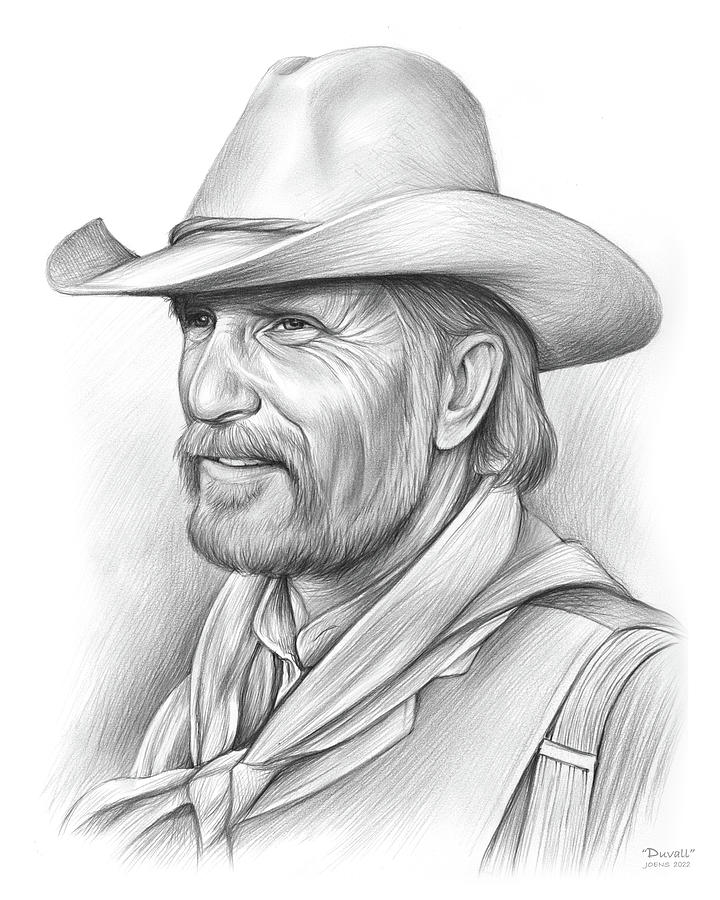 Robert Duvall 2 - pencil by Greg Joens
