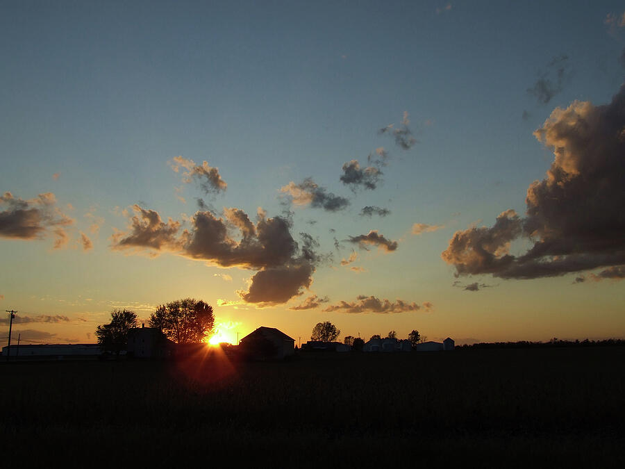 Rural Farm Sunset Photograph by John Clark Pontius - Pixels