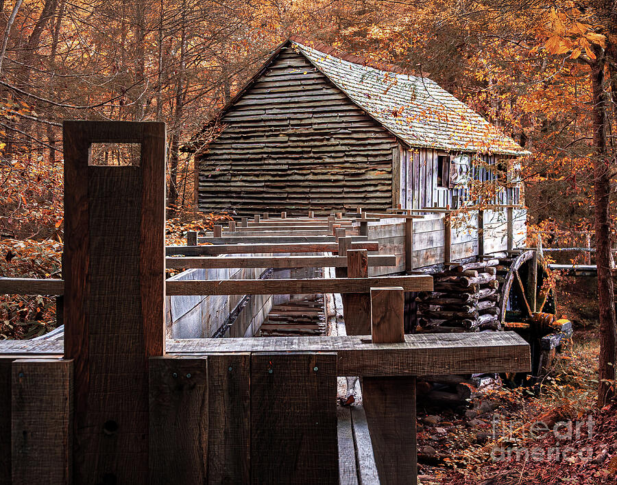 Rustic Autumn Cable Mill by Nick Zelinsky Jr