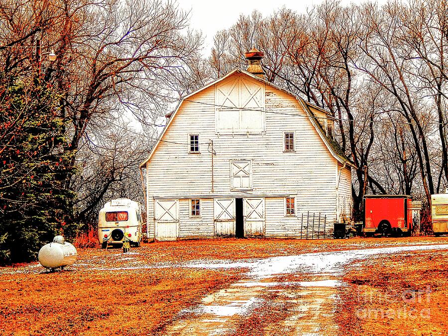 Rustic Barn with Vintage Trailer Photograph by Curtis Tilleraas - Pixels