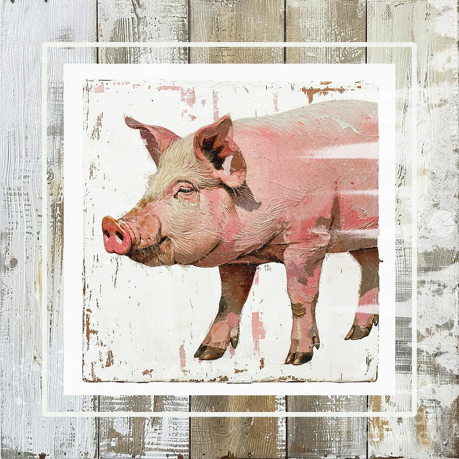 Rustic Pig 2 by Tina LeCour