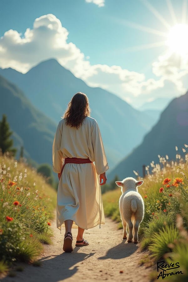 Tender Shepherd Love Digital Art by Reeves Abram - Pastor Reeves Studio - Pixels