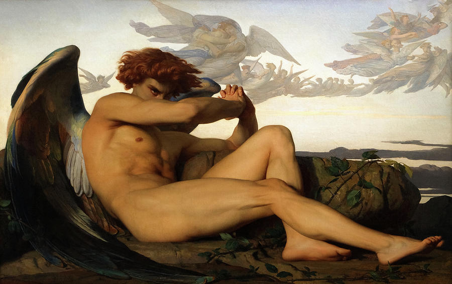 The Fallen Angel Painting by Alexandre Cabanel - Pixels