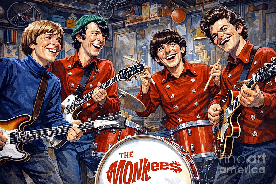 The Monkees Ct2 Digital Art by Robert Williams - Pixels