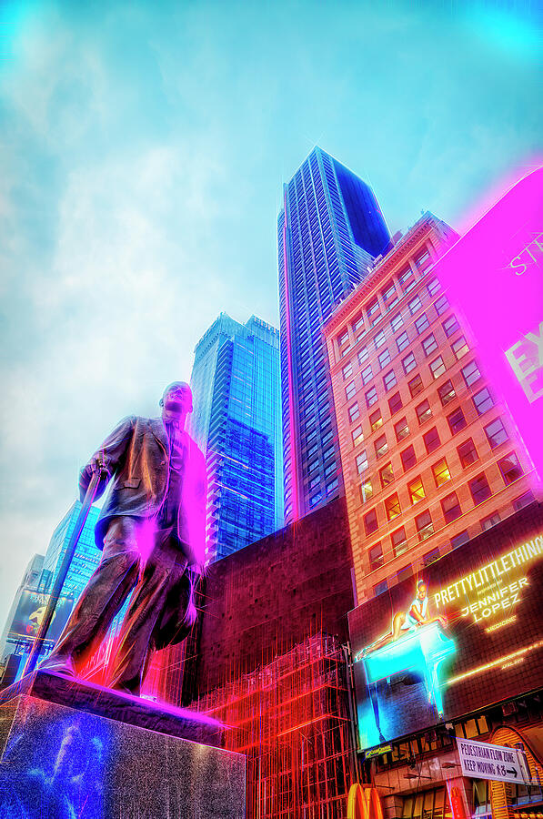 Times Square Color and Glitz Photograph by Kay Brewer - Pixels