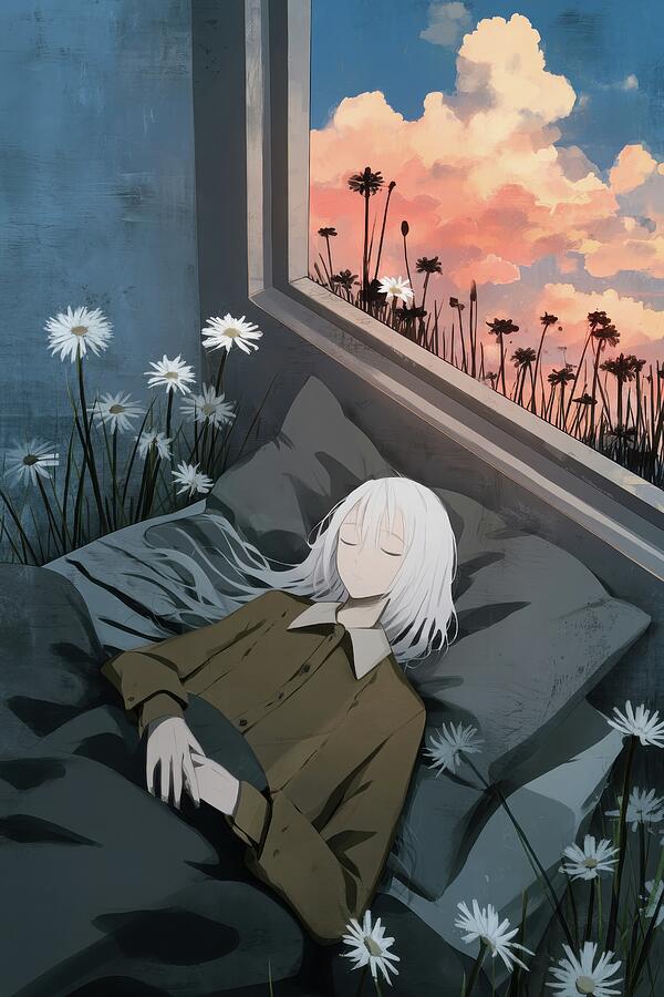 Tranquil Sleep by the Window by Matthias Hauser
