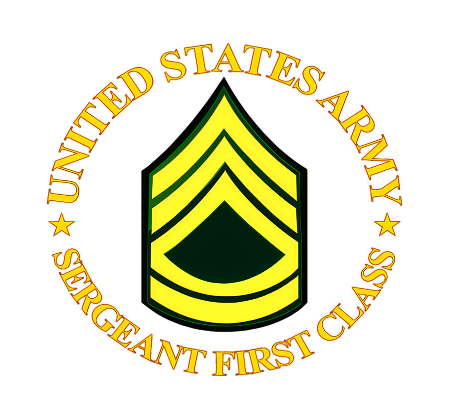U.S. Army Sergeant First Class Insignia Digital Art by Kenvin Tran - Pixels