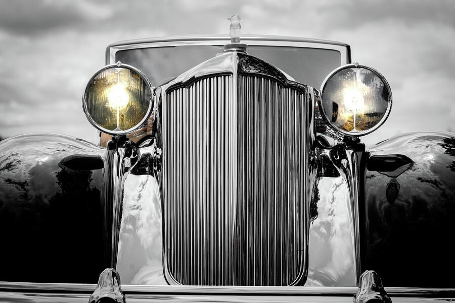 Vintage Packard Car Front View Photograph by Gil Stunner - Pixels