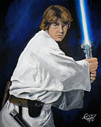 Luke Skywalker Poster by Tom Carlton - Tom Carlton Official Website