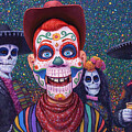 Sugar Skull Howdy by James W Johnson